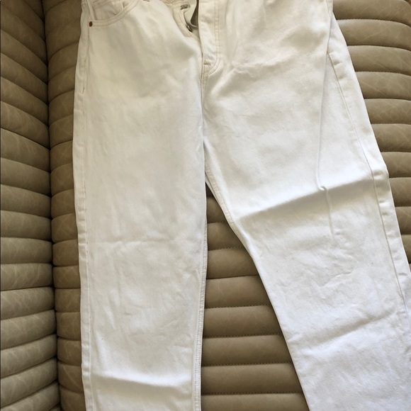 White jeans cut off raw edges - Picture 2 of 2